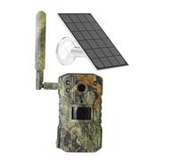 QAXRZCUCD Solar Shooting Trail Camera 20M PIR Motion Detection Storm 4K 14MP 4G SIM Card 30M Nigh Vision MAh Crisp Images And Videos(A Set add 32G)