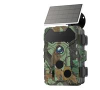 QAXRZCUCD WiFi Solar Camera Wireless Trail 32MP Infrared Night Vision IP66 Waterproof 10,000mAh Battery Wildlife Hunting Crisp Images And Videos(Add 32GB)