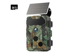 QAXRZCUCD WiFi Solar Camera Wireless Trail 32MP Infrared Night Vision IP66 Waterproof 10,000mAh Battery Wildlife Hunting Crisp Images And Videos(Add 64GB)