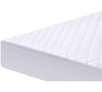 QAYAM Quilted King 30CM Mattress Protector Deep Stretch Skirt Anti Allergy Breathable Lightweight Fitted Mattress Topper Cover-NOT WATER PROOF (King-152x200+30)