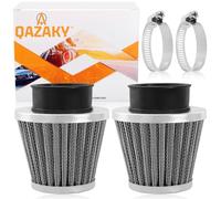 QAZAKY 2 Pcs Air Filter Cleaner 44mm 45mm 46mm Compatible with 50cc-90cc 110cc 125cc 140cc 150cc 200cc 250cc GY6 Motorcycle ATV Scooter Quad Go Kart Moped Pit Dirt Racing Bike Suzuki Baja 1.77inch