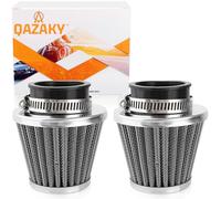 QAZAKY 2 Pcs Air Filter Cleaner 57mm 58mm 59mm 60mm Compatible with 50cc-90cc 110cc 125cc 150cc 200cc 250cc GY6 Motorcycle ATV Scooter Quad Go Kart Moped Pit Dirt Racing Bike Suzuki Baja 2.36inch