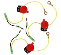 QAZAKY 3PCS On/Off Engine Stop Kill Switch Control Compatible with GX110 GX120 GX160 GX200 GX240 GX270 GX340 GX390 Go Kart Mini Bike Lawn Mower Welder Log Splitter Pump Snow Throwers Garden Tractor