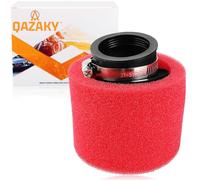 QAZAKY 45mm 1.77inch Red Angled Double Foam Pod Performance Air Filter Cleaner for 50cc-90cc 110cc 125cc 150cc 200cc 250cc GY6 Motorcycle ATV Scooter Quad Go Kart Moped Pit Dirt Racing Bike 44mm 45mm