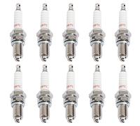 QAZAKY Pack of 10 Spark Plug D8TC D8EA DR8EA for CG 125 125cc-150cc 200cc 250cc GY6 CG125 CF250 CH250 Motorcycle ATV Quad Scooter Go Kart Moped Pit Dirt Racing Pocket Mini Bike Chinese Buggy TaoTao