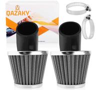 QAZAKY Pack of 2 Air Filter 48mm 49mm 50mm 1.89inch 45 Degree Angled for 50cc-90cc 110cc 125cc 140cc 150cc 200cc 250cc Motorcycle ATV Quad Scooter Go Kart Moped Chopper Pit Dirt Pocket Racing Bike GY6