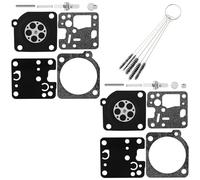 QAZAKY Pack of 2 Carburetor Rebuild Kit Compatible with Echo Shindaiwa P005002280 ES230 ES231 GT200 GT201 HC160 HC180 HC200 PB230 PB231 SRM200 SRM201 SRM230 SRM231 Zama RB-107 RB-188 RB-FA1 RB-K66A
