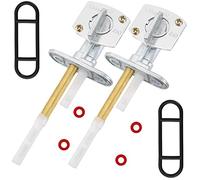 QAZAKY Pack-of-2 Fuel Gas Petcock Valve Switch Compatible with Kawasaki KX 60 65 80 85 100 KLX KH 125 250 KFX KLR KSF KEF 250 400 KDX 80 200 220 KL 250 KLR 650 KLT 110 160 185 KEF 300 KZ 550 440 305