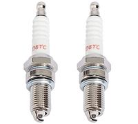 QAZAKY Pack of 2 Spark Plug D8TC D8EA DR8EA for CG 125 125cc-150cc 200cc 250cc GY6 CG125 CF250 CH250 Motorcycle ATV Quad Scooter Go Kart Moped Pit Dirt Racing Pocket Mini Bike Chinese Buggy TaoTao