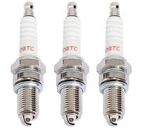 QAZAKY Pack of 3 Spark Plug D8TC D8EA DR8EA for CG 125 125cc-150cc 200cc 250cc GY6 CG125 CF250 CH250 Motorcycle ATV Quad Scooter Go Kart Moped Pit Dirt Racing Pocket Mini Bike Chinese Buggy TaoTao