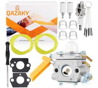 QAZAKY SS30 SS26 CS30 Carburetor Compatible with Ryobi Homelite Weed Edger 25cc 26cc 30cc Leaf Blower Trimmer C1U-H60 EX26 CS26 RY09056 308054043 308054077 308054003 308054013 BC26 BC30 TP30 TP26 Carb