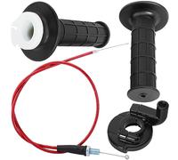 QAZAKY Twist Throttle Accelerator Handle Grip Cable Set for 50cc 60cc 66cc 90cc 110cc 125cc 150cc-190cc 4-stroke Pit Dirt Mini Pocket Bike ATV Quad Scooter XR50 XR70 CRF50 CRF70 7/8inch 22mm Handlebar
