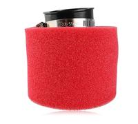 QAZAKY Universal 42mm 1.65inch Red Angled Double Foam Pod Performance Air Filter Cleaner 125cc 150cc 200cc 250cc GY6 Motorcycle ATV Scooter Quad Go Kart Moped Pit Dirt Bike Yamaha PZ24 41mm 43mm