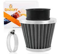 QAZAKY Universal Air Filter Cleaner 52mm 53mm 54mm 55mm Compatible with 50cc-90cc 110cc 125cc 150cc 200cc 250cc GY6 Motorcycle ATV Scooter Quad Go Kart Moped Pit Dirt Racing Bike Suzuki Baja 2.13inch