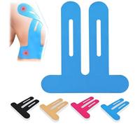 QaZanteiar 10 PCS Kinesiology Tape Knee,Elastic Waterproof Pre Cut Kinesiology Tape for Knee Pain,Sports Tapes for Muscle Discomfort Relief,Durable Knee Tape,Blue