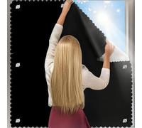 QaZanteiar 100% Blackout Blind, 135X76cm Portable Blackout Blinds,No Drilling Required & Non-Marking Removable, Suction Cup, Roof Window Black Out Blinds, Blackout Blinds for Bedrooms