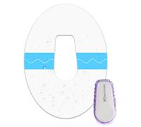 QaZanteiar 55 Pack Dexcom G6 Adhesive Patches, Waterproof & Sweatproof Transparent Adhesive Patches - CGM Covers No Glue on Sensor Hypoallergenic & Easy to Use