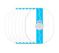 QaZanteiar CGM Patches for Medtronic Guardian Sensors,20 Pack Waterproof Medtronic Guardian 4 Sensor Coves,One-Handed CGM Sensor Covers, Long Stay for7 Days, Pre-Cut in Blue