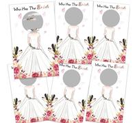Qaziuy Bridal Shower Games, 48Pcs Who Has The Bride Scratch Off Cards Funny Hen Party Bachelorette Party Bridal Shower Girls Night Game Games Ideas