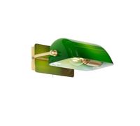 Qazqa Classic-Antique Adjustable wall lamp, wall Light - Banker - Green, Rectangle, max. 40W, e27, 26.8cm, Bedroom and Living Room