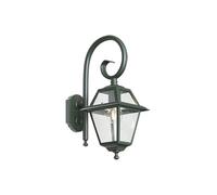 Qazqa Classic-Antique Outdoor Wall lamp, Wall Light for Garden - Berta - Green, max. 15W, e27, 195cm, IP44, Square