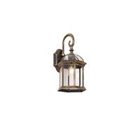 Qazqa Classic-Antique Outdoor wall lamp, wall Light for Garden - Glasgow - Gold, max. 15W, e27, 21.2cm, IP44