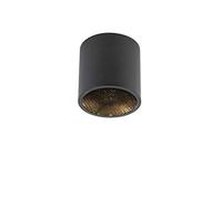 Qazqa - Design Spotlight Ceiling Black - Impact Honey- - Design - Suitable for LED GU10 | 1 Way Light - Aluminium Surface-Mounted spotway Light - Suitable for Living Room I Kitchen I Bedroom I