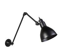 Qazqa - Industrial Wall Lamp I Wall Light Black Adjustable - Wye- - Industrial - Suitable for LED E27 | 1 Light - Steel Wall Light - Suitable for Living Room I Kitchen I Bedroom I