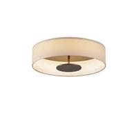 Qazqa led Modern Ceiling Light, Ceiling lamp - bredow - White, Round, Integrated led, 3000K, Warm White, dimmable, 40cm, Ideal for Hall Way, Bedroom and Living Room