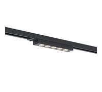 Qazqa led Modern Rail Track Light, Track Light - Iconic tsiri - Black, Integrated led, 3000K, Warm White, dimmable, 24cm, Office and Kitchen