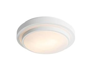 Qazqa Modern Ceiling lamp, Ceiling Light - Walden - White, Round, e27, 2-Way, 35cm, Bathroom and Outdoor Lights