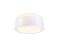 Qazqa - Modern Ceiling Lamp I Ceiling Flush Light White 50 cm 3-Light - Drum Duo- - Modern - Suitable for LED E14 | 3 Light - Fabric Ceiling Light - Suitable for Living Room I Kitchen I Bedroom I