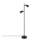 Qazqa - Modern Floor lamp Black 2-Lights - Stijn- - Modern - Suitable for LED E27 | 2 Light - Steel Floor lamp - Suitable for Living Room I Bedroom I