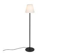 Qazqa - Modern Outdoor Pole I Bollard I Post Floor Lamp Black - Virginia Garden- - Modern - Suitable for LED E27 | 1 Light - Stainless Steel Bollard Light - Suitable for
