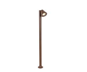 Qazqa - Modern Outdoor Pole I Bollard I Post Post Rust Brown 100 cm IP44 Adjustable - Ciara Garden- - Modern - Suitable for LED GU10 | 1 Light - Aluminium Bollard Light - Suitable for