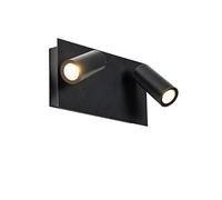 Qazqa - Modern Outdoor Wall Lamp I Wall Light Black incl. LED 2-Light IP54 - Simon Garden- - Modern | 2 Light - Steel Outdoor wall Light - Suitable for