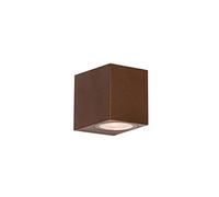 Qazqa - Modern Outdoor Wall Lamp I Wall Light Rust Brown Plastic - Baleno Garden- - Modern - Suitable for LED GU10 | 1 Light - Polyester Outdoor Wall Light - Suitable for