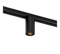 Qazqa Modern Rail Track Light, Track Light - Iconic - Black, Round, gu10, 5.6cm, Ideal for Hall Way, Office, Kitchen, Bedroom, and Living Room