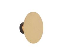 Qazqa - Modern Round Wall Lamp I Wall Light Gold - Pulley- - Design - Suitable for LED G9 | 2 Light - Steel Wall Light - Suitable for Living Room I Kitchen I Bedroom I