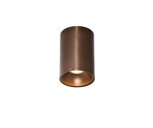 Qazqa - Modern Spotlight Ceiling Dark Bronze - Deep- - Design - Suitable for LED GU10 | 1 Way Light - Aluminium Surface-Mounted spotway Light - Suitable for Living Room I Kitchen I Bedroom I