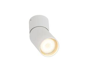 Qazqa - Modern Spotlight Ceiling White - Falo- - Modern - Suitable for LED GU10 | 1 Way Light - Aluminium Surface-Mounted spotway Light - Suitable for Kitchen I Bedroom I