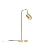 Qazqa - Modern Table Lamp I Table Light Brass Adjustable - Java- - Modern - Suitable for LED GU10 | 1 Light - Steel Table lamp - Suitable for Living Room I Bedroom I