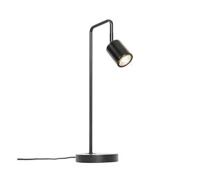 Qazqa Modern Table lamp, Table Light - Java - Black, max. 35W, gu10, 49cm, Ideal for Office, Bedroom and Living Room