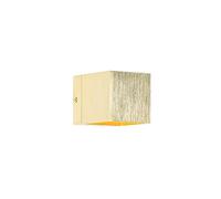 Qazqa - Modern Wall Lamp I Wall Light Gold - Transfer- - Modern - Suitable for LED G9 | 1 Light - Aluminium Wall Light - Suitable for Living Room I Kitchen I Bedroom I