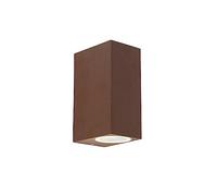 Qazqa - Outdoor Industrial Wall Lamp I Wall Light Rust Brown 2-Light IP44 - Baleno Garden- - Country I Rustic - Suitable for LED GU10 | 2 Light - Aluminium Outdoor wall Light - Suitable for