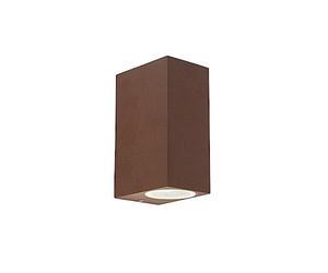 Qazqa - Outdoor Industrial Wall Lamp I Wall Light Rust Brown 2-Light IP44 - Baleno Garden- - Country I Rustic - Suitable for LED GU10 | 2 Light - Aluminium Outdoor wall Light - Suitable for