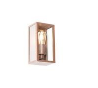 Qazqa - Outdoor Industrial Wall Lamp I Wall Light Rust Brown 26 cm IP44 - Charlois Garden- - Industrial - Suitable for LED E27 | 1 Light - Aluminium Outdoor Wall Light - Suitable for