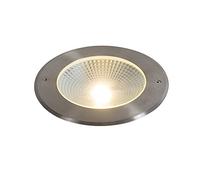 Qazqa - Outdoor Modern Ground Spot I Ground Light Aluminum incl. LED IP65 - Bridge Garden- - Modern | 1 Way Light - Stainless Steel Ground spotway Light - Suitable for