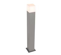 Qazqa - Outdoor Pole I Bollard I Post Pole 70cm Anthracite with Ground Pin and Cable Sleeve - Denmark Garden- - Modern - Suitable for LED E27 | 1 Light - Aluminium Bollard Light - Suitable for
