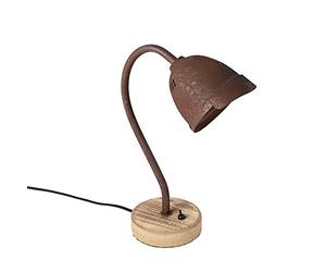 Qazqa - Rustic Table Lamp I Table Light Rust Brown - Rax- - Country - Suitable for LED GU10 | 1 Light - Steel Table lamp - Suitable for Living Room I Bedroom I